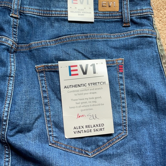 NWT EV 1 Diatressed Jean skirt size 16 - Picture 5 of 7